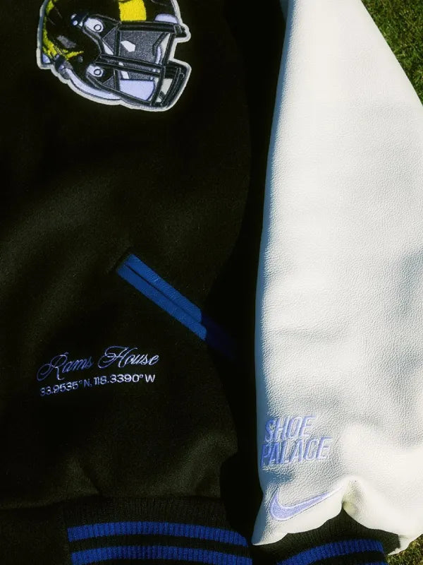 Kyren Williams Shoe Palace Nike LA Rams Rivalries Varsity Jacket