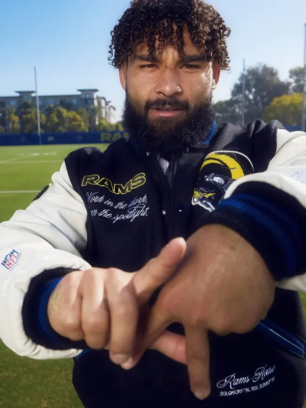 Kyren Williams Shoe Palace LA Rams Nike Varsity Jacket
