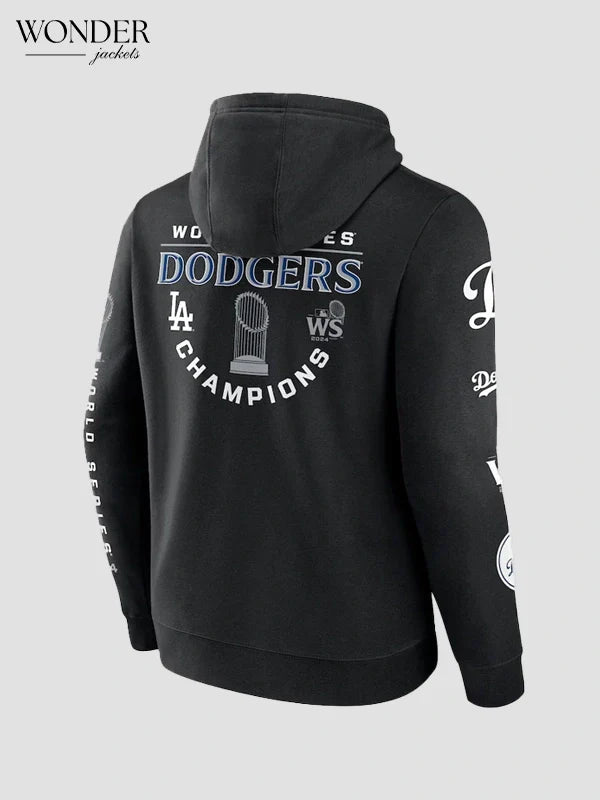 LA Dodgers 2024 World Series Champions Black Hoodie