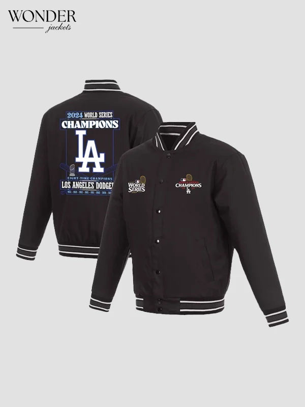 LA Dodgers 8-Time World Series Champions Poly Twill Jacket