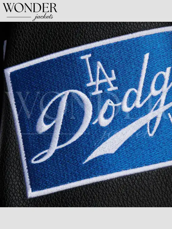 LA Dodgers Black Varsity Jacket