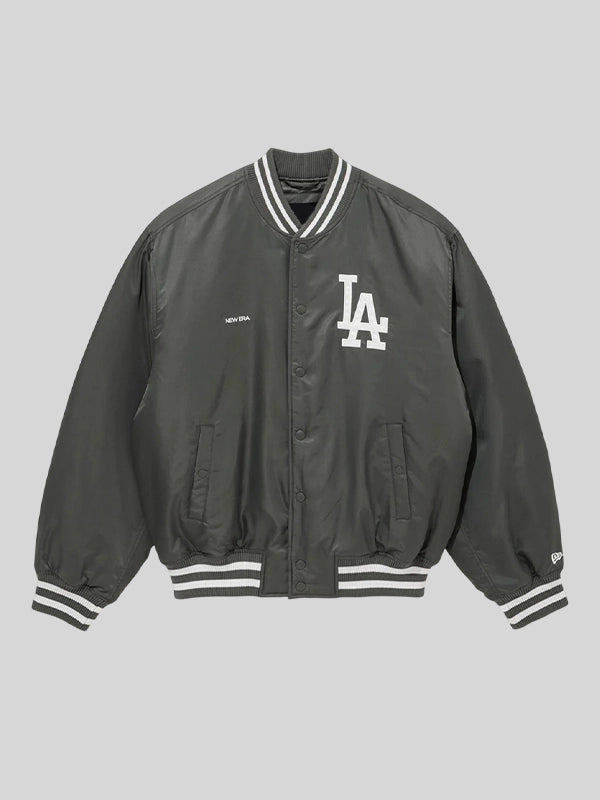 Buy LA Dodgers MLB Grey Stadium Jacket - The Wonder Jackets