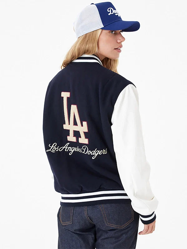 LA Dodgers Navy Blue Varsity Jacket