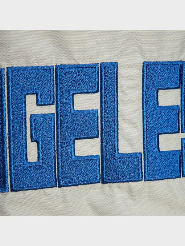 LA Dodgers Speedway Varsity Jacket Blue & Grey