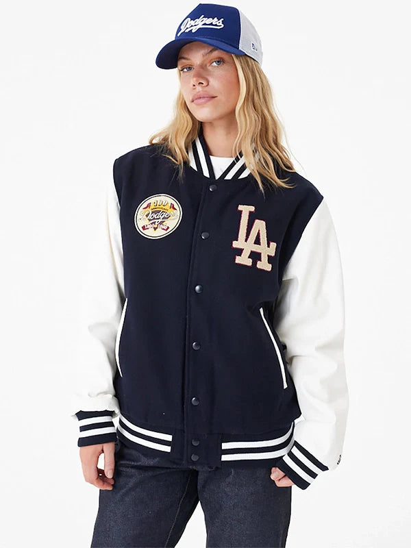 LA Dodgers Varsity Jacket Blue