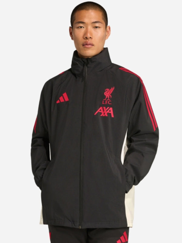 LFC Adidas 25-26 Domestic Rain Jacket Black