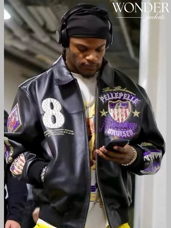 Lamar Jackson American Bruiser Leather Jacket