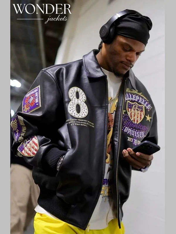 Lamar Jackson Pelle Pelle Bruiser Jacket