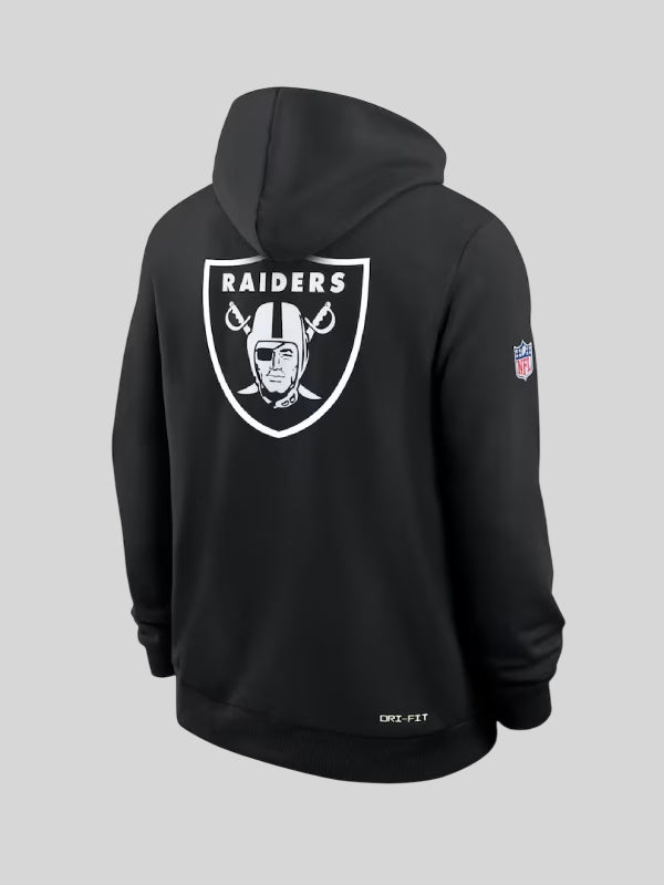 Las Vegas Raiders 2025 Crucial Catch Black Hoodie