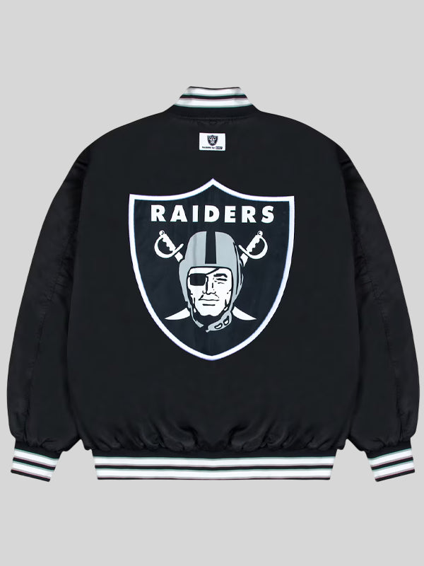 Las Vegas Raiders GOLF WANG Bomber Jacket Black