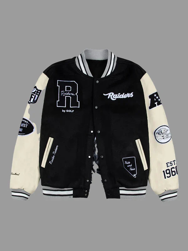 Las Vegas Raiders Golf Wang Letterman Jacket