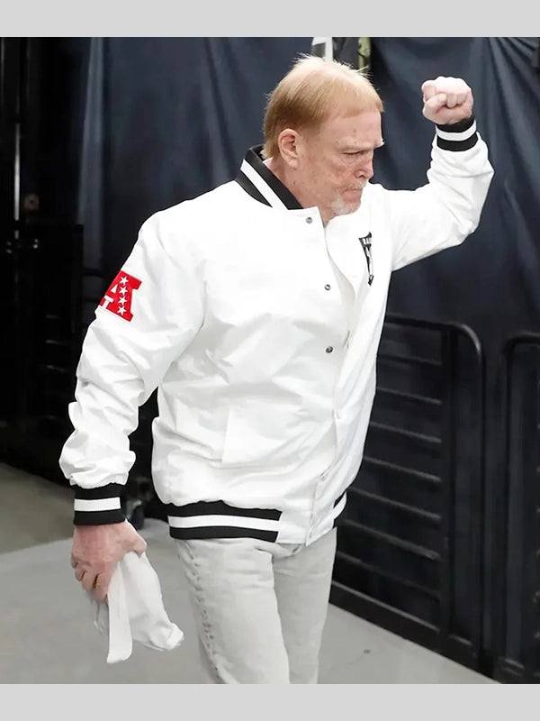 Las Vegas Raiders Mark Davis White Jacket