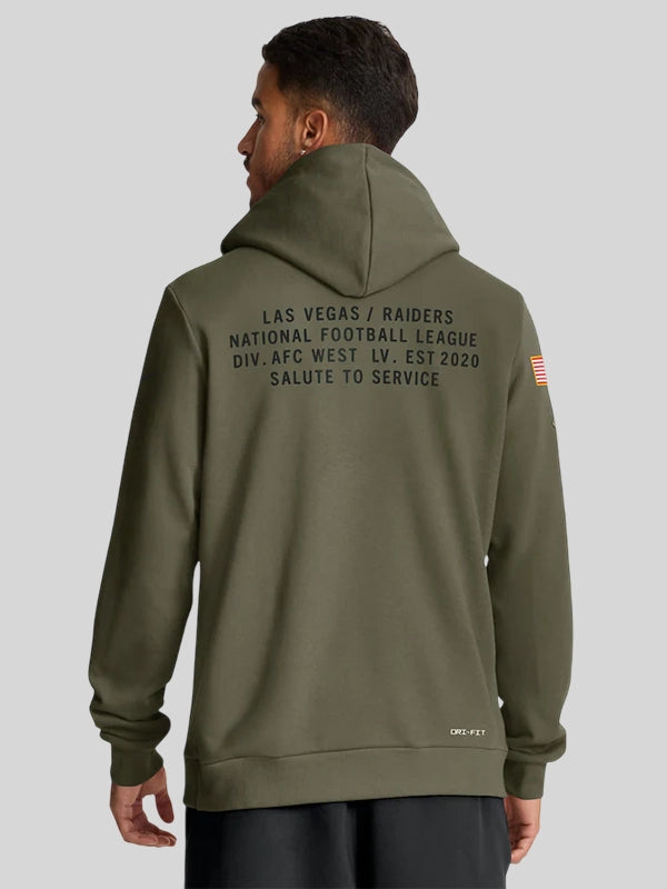 Las Vegas Raiders Nike 2025 Salute to Service Hoodie Olive