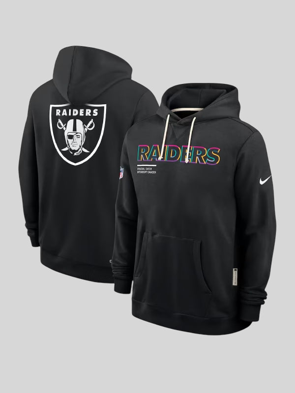 Las Vegas Raiders Nike Black Crucial Catch Sideline Standard NFL Hoodie