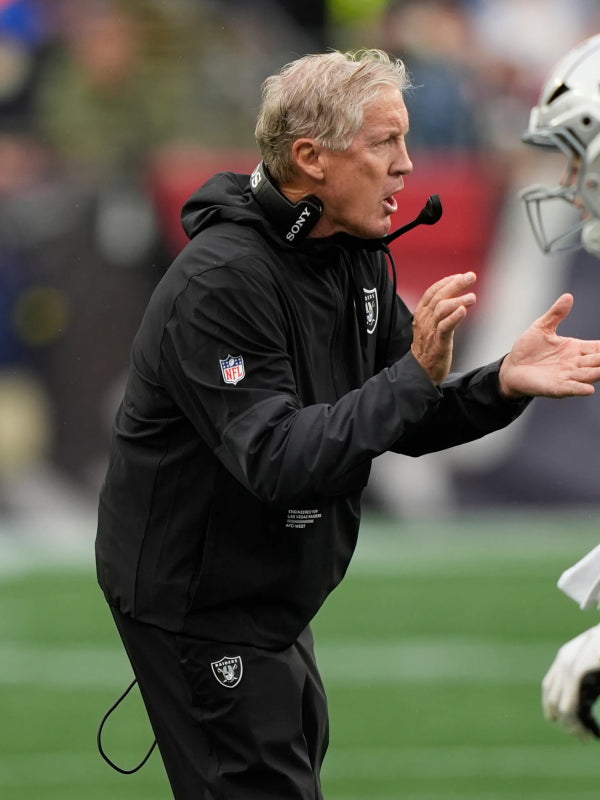 Las Vegas Raiders Pete Carroll Nike Black Anorak Jacket