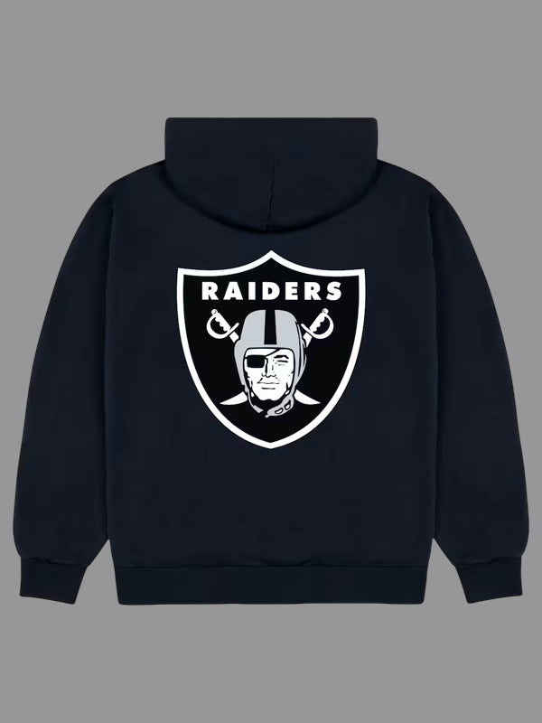 Las Vegas Raiders GOLF WANG Logo Black Pullover Fleece Hoodie