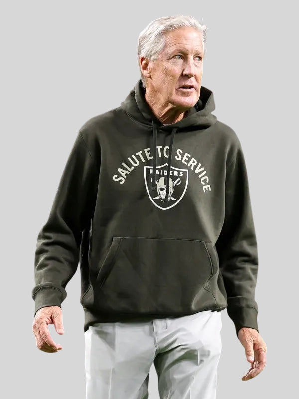 Las Vegas Raiders Green Salute To Service Hoodie