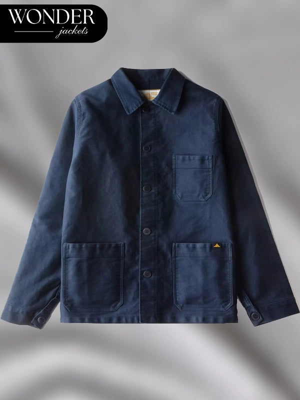 Le Mont St Michel Work Jacket Navy