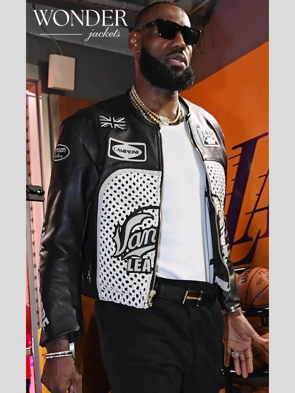 Lebron James Aime Leon Career 40k Leather Jacket