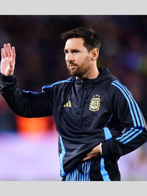 Lionel Messi Argentina Farewell Match Black Hoodie