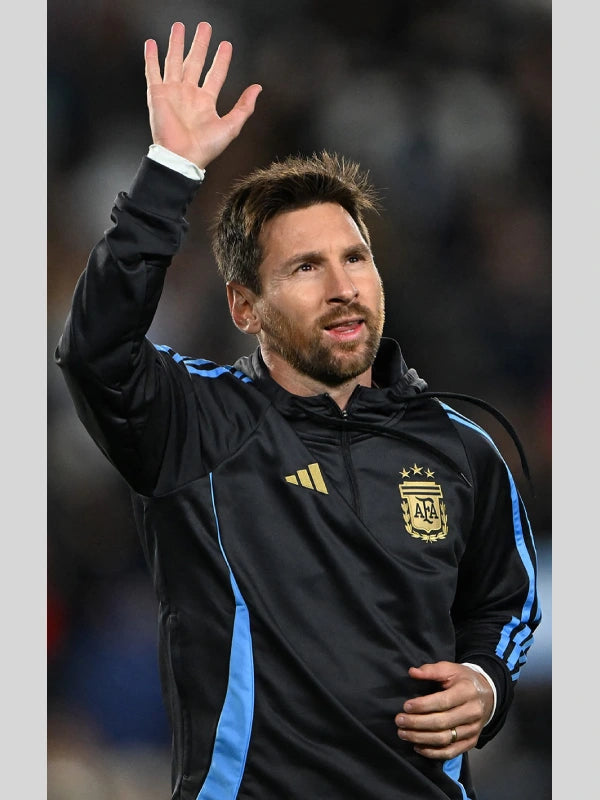 Lionel Messi Argentina Last Home Game Hoodie Black