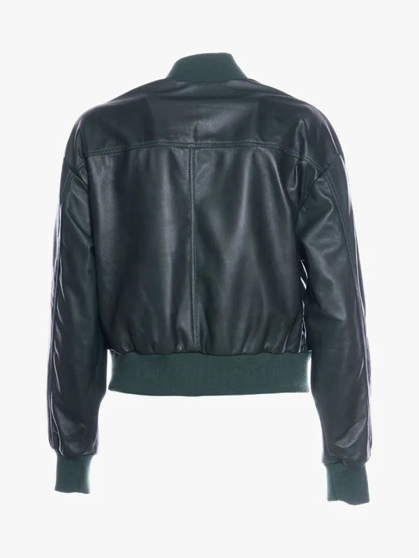 Lisa Green Bomber Jacket For Women