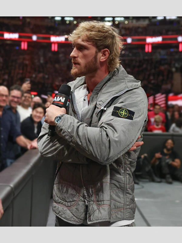 Logan Paul Stone Island Year Of The Snake 025 Jacket Grey