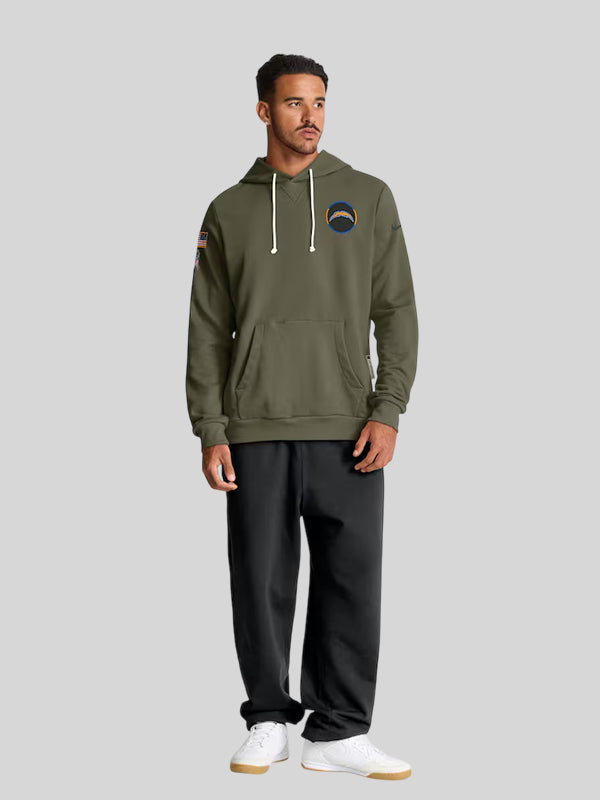 Los Angeles Chargers Nike 2025 Salute to Service Sideline Hoodie Olive