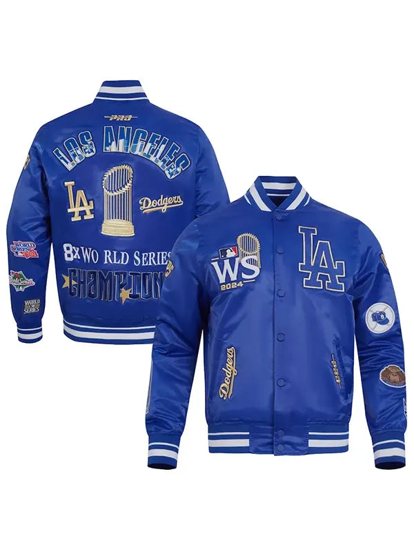 Los-Angeles-Dodgers-2024-World-Series-Champions-Satin-Jacket