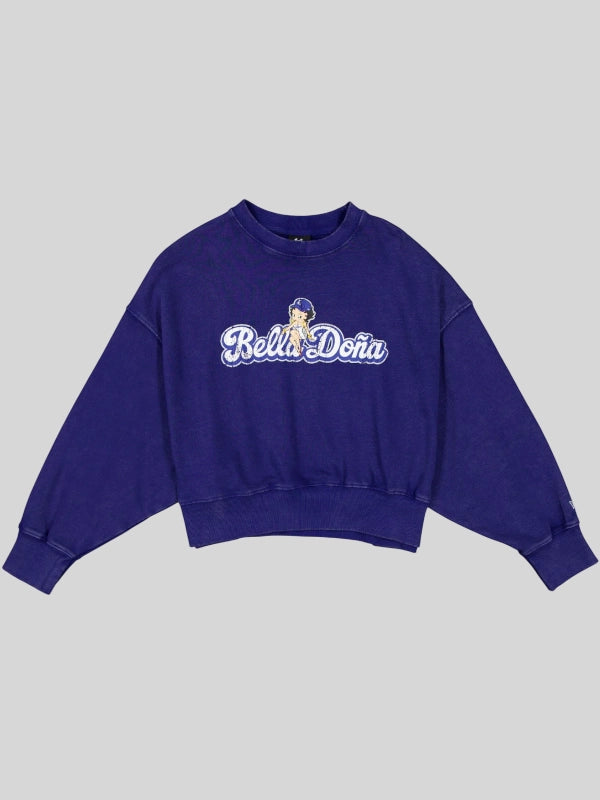 Los Angeles Dodgers Bella Dona x Betty Boop Crewneck Blue