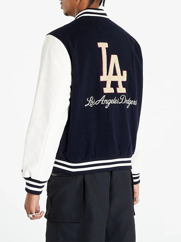Los Angeles Dodgers Navy Blue Varsity Jacket