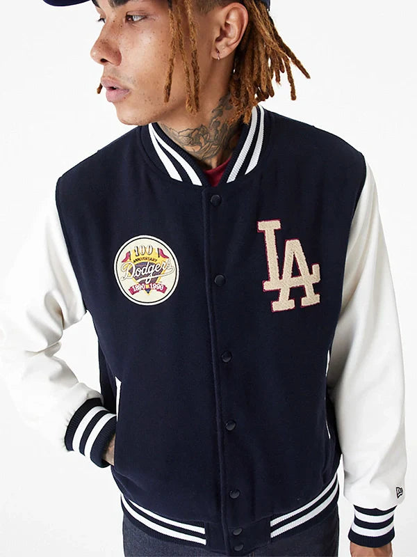 Los Angeles Dodgers Varsity Jacket Navy Blue