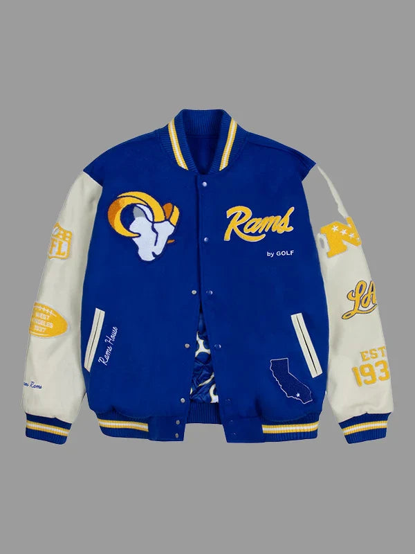 Los Angeles Rams Golf Wang Letterman Jacket