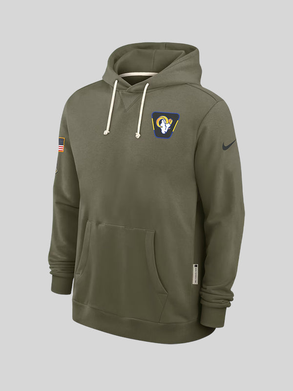 Los Angeles Rams Salute to Service Hoodie 2025