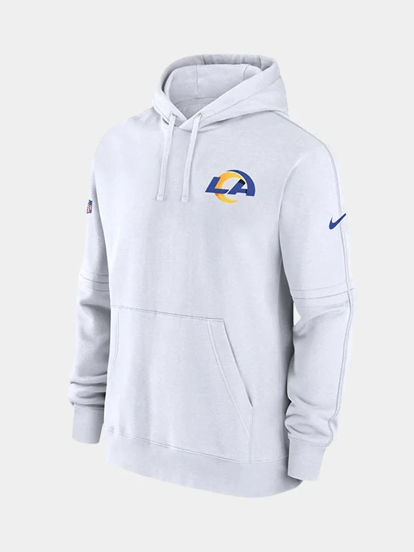 Los Angeles Rams White Pullover Hoodie