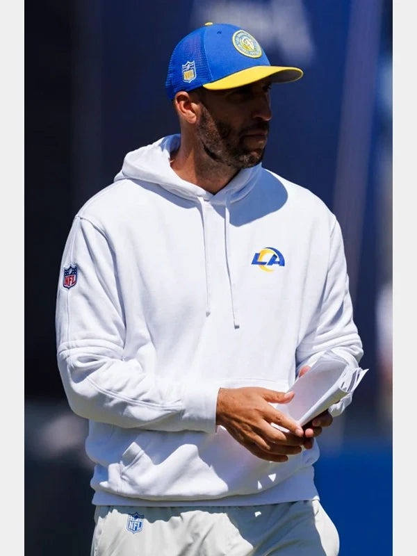 Los Angeles Rams White Sideline Hoodie