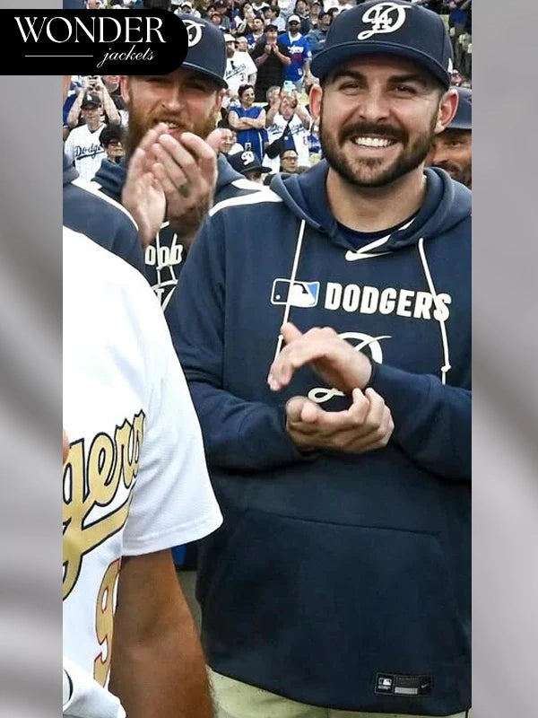 Los Angeles Dodgers Authentic Collection City Connect Mens Nike Therma MLB Pullover Hoodie