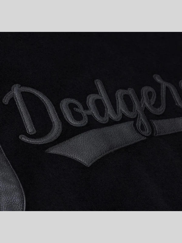Los Angeles Dodgers Black Walk the Tunnel Varsity Jacket