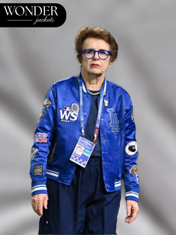 Los Angeles Dodgers Varsity Blue Jacket Billie Jean 