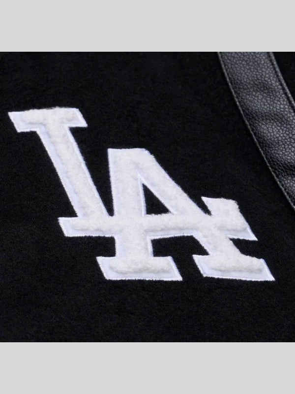 Los Angeles Dodgers Walk the Tunnel Black Varsity Jacket