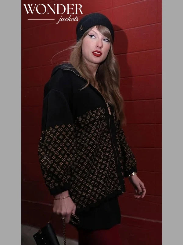 Louis Vuitton Monogram Jacquard Knit Jacket Taylor Swift