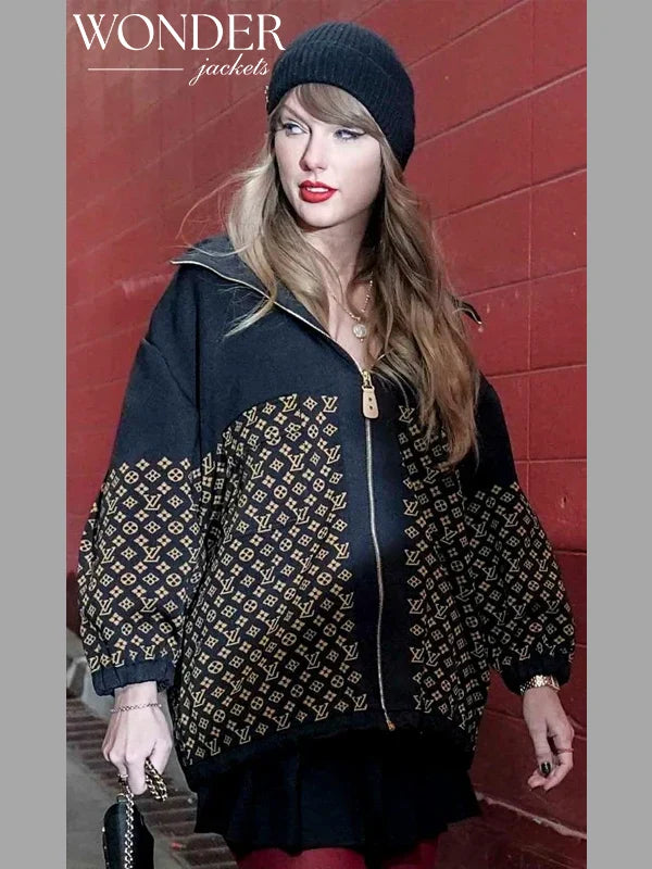 Louis Vuitton Monogram Jacquard Knit Taylor Swift Jacket Hoodie