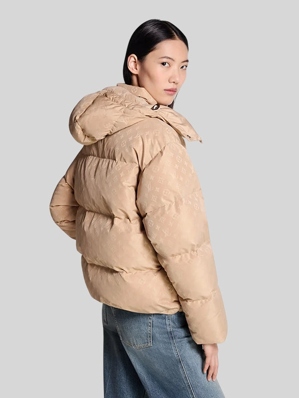 Louis Vuitton Puffer Beige Jacket