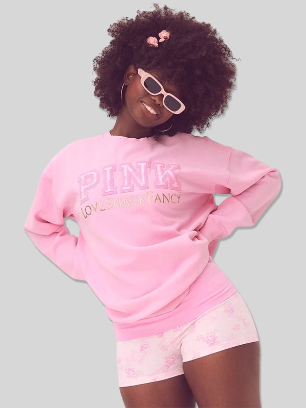 LoveShackFancy x Pink Sweatshirt