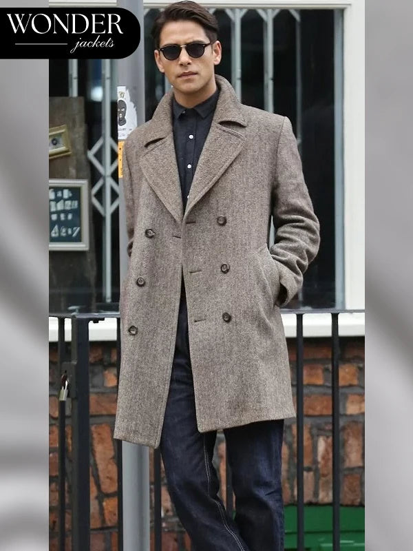 Luke Pasqualino Snatch Grey Wool Coat