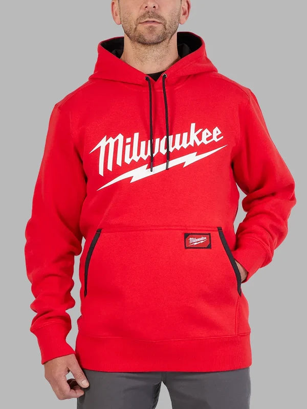 MILWAUKEE Midweight Pullover Hoodie Red