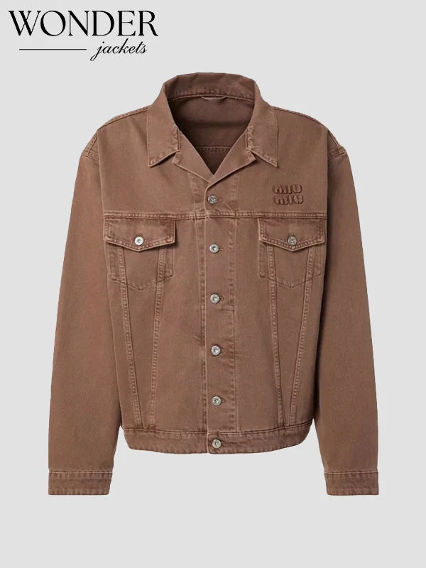 MIU MIU Denim Jacket Brown