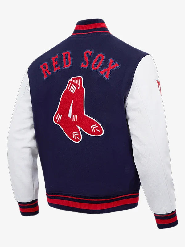 MLB Boston Red Sox Retro Varsity Jacket For Men and Women