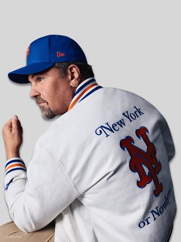 MLB New York or Nowhere x New York Mets Varsity Bomber Jacket