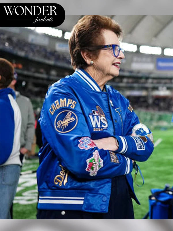 MLB Tokyo Series Billie Jean Los Angeles Dodgers Blue Varisty Jacket